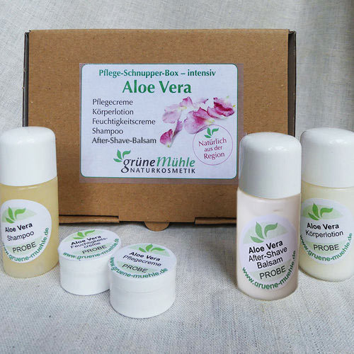 Schnupper-Box für Aloe Vera Naturkosmetik, 5teilig